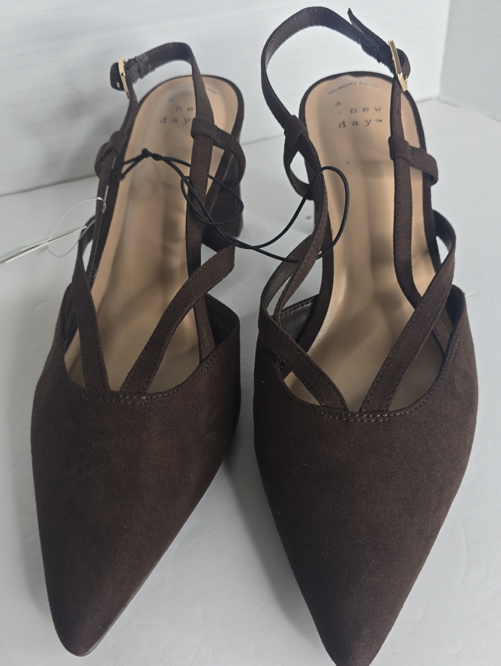 Women's Veera Heels With Memory Foam Insole Brown A New Day Size 9.5 - Picture 4 of 9